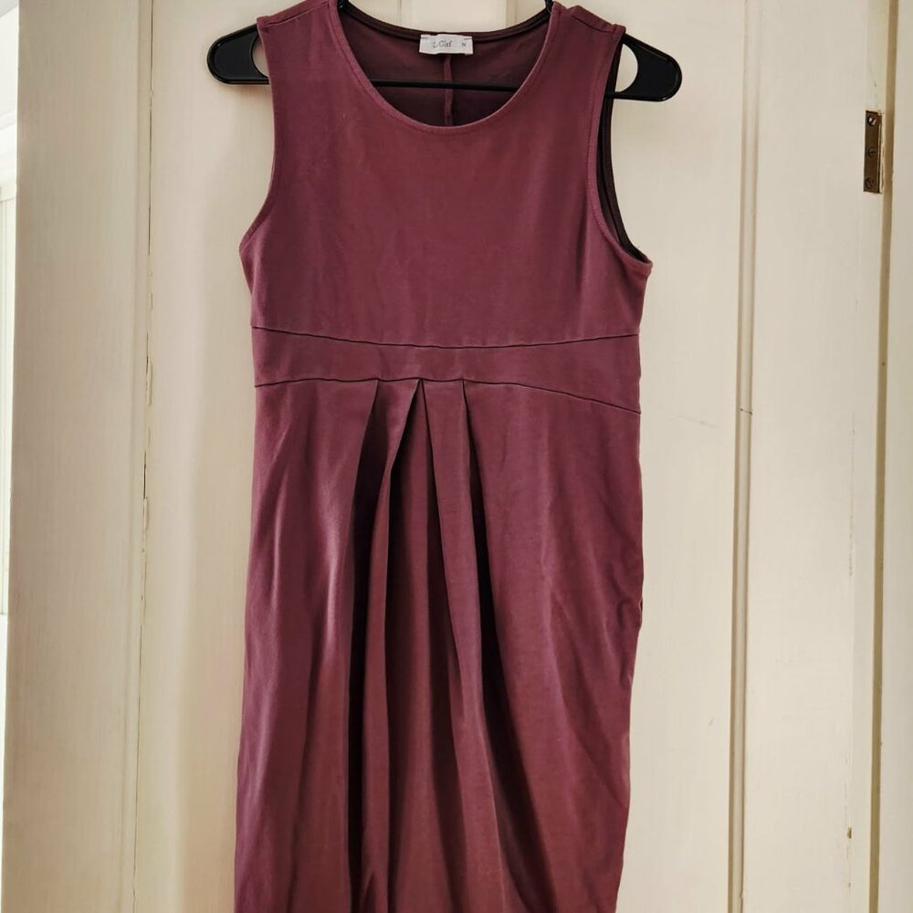 La Clef medium maternity purple dress